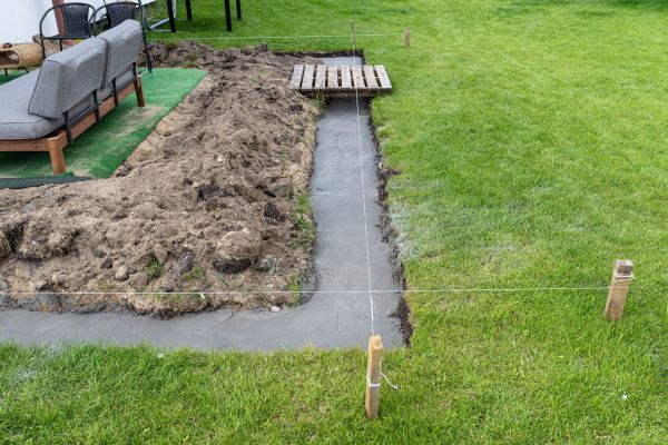 Cement Footer Installation in Marco Island